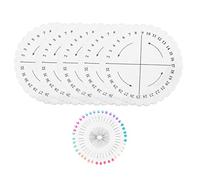 BATHVEVE Kumihimo Disk Weaving Plate Set 5 Round Foam Discs with Positioning Pins for DIY Craft and Handmade Jewelry Projects Random Color