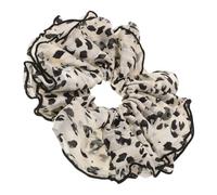 BATHVEVE Leopard Print Scrunchies Large Hair Bands for Women Hair Bun Accessories Fabric Scrunchies