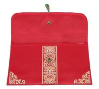 BATHVEVE Lucky Money Brocade Envelope Brocade Chinese Red Envelope 7.47x4.32x0.39in Sturdy Multipurpose Elegant Red Packet for Wedding Brides Bridegroom