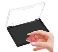 BATHVEVE Magnetic Eyeshadow Palette Organizer Black Base Lid Empty Makeup Tray Cosmetic Holder for Travel and Daily Use