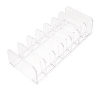 BATHVEVE Makeup Organizer with Seven Slots Divided Compartment Design for Eyeshadow Palettes and Blusher, Slim Design Vertical Storage Cosmetic Holder for Desktop and Cupboards