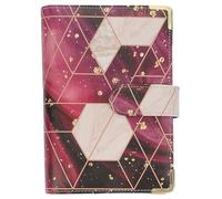 BATHVEVE Marble Pattern Budget Notebook with Removable Cards and Zipper Pouch Financial Organizer Binder for Cash Saving Receipt and Card Storage Portable Planner for Home Office Travel