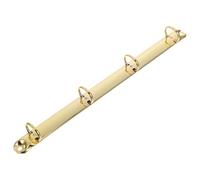 BATHVEVE Metal 4-Ring Binder Mechanism Replacement for A4 Loose Leaf Binding Spines Combs, 2cm Inner Diameter Gold Metal Rings for Office Organizers and Notebook Planners