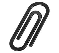 BATHVEVE Metal Decorative Paper Clip Small Creative Office Document Clip Black Delicate Paperclip for Organizing Bills Letters Reports and Stationery Supplies