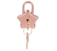 BATHVEVE Mini Padlock with Keys for Notebook and Diary Resistant to Everyday Wear and Tear Star Shaped Zinc Alloy Sturdy Key Lock Versatile Accessory for DIY Accessories and Personal Use