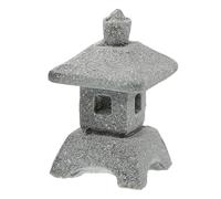 BATHVEVE Miniature Pagoda Statue Mini Japanese Style Pagoda Lantern Asian Decor Chinese Zen Garden Lantern Figurine Fairy Garden Micro Landscape Accessory