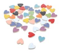 BATHVEVE Mosaic Tiles for Valentines Day and Christmas Heart Shaped Ceramic Assorted Color Pieces with Easy and Versatile Use Random Color for Crafts and Home Decoration