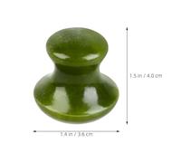 BATHVEVE Mushroom Shape Facial Gua Sha Stone Natural Green Jade Face Massage Tool for Meridian Scraping and Spa Relaxation, Facial Massager Suitable for Skin Care Routine and Muscle Relief