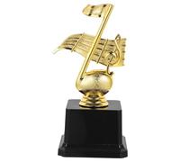 BATHVEVE Musical Trophy Award for Students and, Small Music Competition Trophy with Microphone Design, School Singing Contest Prize for Instrumental Performances