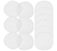 BATHVEVE Nursing Breast Pads for Comfortable Reusable Washable 12pcs Made from Organic Cotton with Ultra Absorbent 3-Layer Structure and Contoured Cup Shape for Breastfeeding Mothers