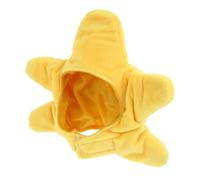 BATHVEVE Pet Adorable Hat Dog Cat Costume Cosplay Accessory Eye-catching Plush Fabric Yellow for Halloween Photo Shoots Pets