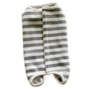 BATHVEVE Pet Suit for Dogs Post Surgery Pure Cotton Material and Striped Design, Providing Postoperative Stabilization and Overcoming Fear for Pet after Surgery