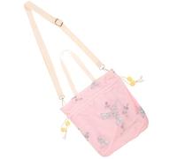 BATHVEVE Pink Canvas Polyester Cross Body Bag Vintage Handbag