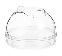BATHVEVE Plastic Hamster Bath Tub with Easy Assembly and Multi-purpose Rectangular Design, Suitable for Hamsters and Small Animals for Comfortable Bathing and Sand Play
