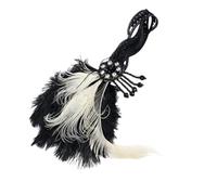 BATHVEVE Plume Tassel Headband Not Easy to Fall Elegant for Women, Synthetic Material with Good Craftsmanship for Dance Parties and Celebrations