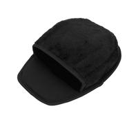 BATHVEVE Plush Hand Warming Mouse Mat with Soft Plush Material and Black Colour, Warm Mouse Pad for Home and Office Use, Comfortable Desktop Accessory