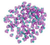 BATHVEVE Polymer Clay Beads and 100pcs Grape Shaped Spacer Beads for, for Jewelry Making Fruit-Themed Bracelets Necklace and Bracelet Craft Projects