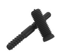 BATHVEVE Pool Cue Joint Protector Screws with 8 Tooth Aluminum Design for Improved Precision and Greater Reach, Suitable for Training and Game Room Use, Black Colour