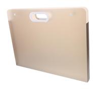 BATHVEVE Portable Art Bag Large Capacity Document File Organizer for Office and School Plastic Drawing and Contract Storage Folder Convenient Handheld File Holder for Random Color