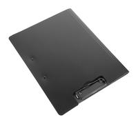 BATHVEVE Portable Black Plastic File Folder Clipboard with Writing Support Board Easy to Carry Office Memo Board for Teachers and Office Workers in Catering