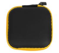 BATHVEVE Portable Earphone Storage Case for Headset and USB Flash Disk, Eva and Cloth Material with Vivid Yellow Colour, Stylish Design and Protective Box for Daily Life and Random Color