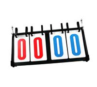 BATHVEVE Portable Flip Scoreboard for Sports Multi Functional Scorekeeper for Basketball Soccer Table Tennis Design for Easy Use Durable Steel Construction for Game Events
