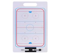 BATHVEVE Portable Ice Hockey Coaching Board with Pvc Material and Adjustable Features, Double-sided Dry Erase Clipboard for Training and Writing Match on The Field