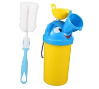 BATHVEVE Portable Travel Potty Urinal for Boys and Abs Material Leak-Resistant Emergency Toilet for Camping Car Outdoor Use Clean Pee Training Potty with Unique Cute Design Random Color