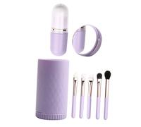 BATHVEVE Professional Makeup Brush with Handles and Rotating Cosmetic Holder Synthetic Bristles for Eyeshadow Foundation Blush Travel-friendly Kit for Women