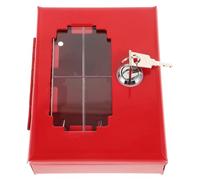 BATHVEVE Red Iron Emergency Key Lock Box for Doors and Windows Wall Mount Integrated Key Holder Security Enhancement for Emergency Scenarios Safe