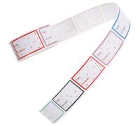 BATHVEVE Removable Food Safety Labels for Kitchen and Pantry Use, Copper Plated Paper Material, Easy to Peel and Stick, 1 Roll with 200 Blank Adhesive Labels for Food Containers