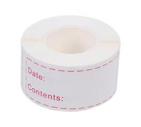 BATHVEVE Removable Refrigerator Labels for Food Storage with Raflacoat Self-Adhesive Material, 150pcs on 1 Roll, Easy to Write and Peel, Suitable for Grocery Stores and Restaurants