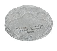 BATHVEVE Resin Dog Memorial Tombstone for Pet Memorializing with No Fading, Creative and Delicate Design Suitable for Back Yard and Front Yard Decoration