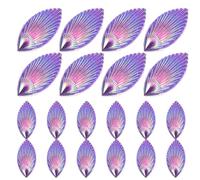 BATHVEVE Resin Shell Charms Easy to Store Miniature Shell Decor 20pcs Assorted Color for Phone Case Embellishments for Mirrors and Picture Frames