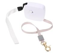 BATHVEVE Retractable Dog Leash with Nylon Rope and Plastic Handle 2m White Puppy Leash with Wrist Strap Random Color for Small Dogs to 5kg for Safe Outdoor Walks