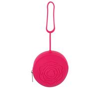 BATHVEVE Reusable Storage Box with Rose Design, Red Food-Grade Silicone Holder for Menstruation Cups, Portable and Easy to Clean Case for Daily and Travel Use