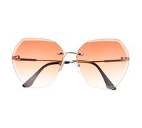 BATHVEVE Rimless Sunglasses, Summer Eyewear, Pc, Comfortable to Wear, Not Easy to Fall, for Driving and Travelling, Male and Female