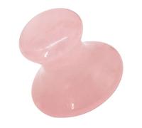 BATHVEVE Rose Quartz Portable Massage Tool Mushroom Shape Facial Gua Sha Comfortable Grip for and Powder Crystal Material Skin Brightening Treatments Home Spa