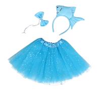BATHVEVE Sea Fish Headband Plush Fish Costume Set for Boys and Girls Includes Hair Bands for Girls and Boy Bowties for under The Sea Halloween Parties