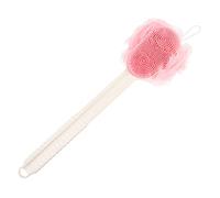 BATHVEVE Silicone Bath Brush with Long Handle Portable Back Scrubber for Clean Body and Relaxation Soft Bristles for Gentle Exfoliation for Effortless Bathing and Stress Relief