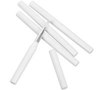 BATHVEVE Silicone Lip Brush White with Cover 4pcs Dual-ended Makeup Brushes for Precise Lipstick Application, Lightweight and Easy to Carry Lip Applicators for Home Use and Work