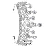 BATHVEVE Silver Heart-shaped Alloy Bridal Tiara with Fancy Structure and Multiple Usage, Elegant Wedding Hair Accessory for Women Suitable for Public Relations Planning and Festival