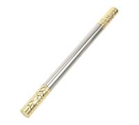 BATHVEVE Silver Metal Ballpoint Pen with Cloud Pattern Brass Body Black Ink for Business Students Teachers Journey West Monkey King Inspired Writing gift for for for for for for for Office and