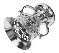 BATHVEVE Silver Metal Incense Burner Bowl Rustic Decorative Incense Holder with Purifying Air Function Delicate Iron Censer for Zen Room and Party Aromatherapy