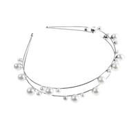 BATHVEVE Simple Elegant Headband Pearl Match for Hair Wide Boho Headband for Women Decorative