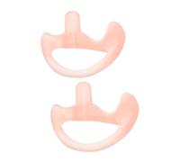 BATHVEVE Soft Silicone Earbud Replacement Tips with Slip-resistant Fit and Open-ear Design 1 Pair for Two-way Radios for Surveillance and Warehouse Communication