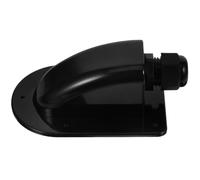 BATHVEVE Solar Cable Entry Box Black Colour for Rv and Boat with Punch Free Installation, Abs Material Designed to Reduce Wind Resistance, for Shed and Outdoor Use