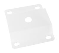 BATHVEVE Street Light Installation Accessory White Iron Mounting Bracket with Center Hole 20mm, Secure Attachment and Easy Installation for Solar Street Light on Countryside Roads Outdoor