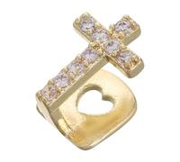 BATHVEVE Stylish Zircon Cross Tooth Cap Hip Hop Fake Grill for Men Women Unique Party Festival Accessory Show Off Your Rap Culture Fashionable Single Tooth Decoration