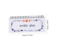BATHVEVE Tearable Weekly Planner Notebook Portable Coil Flip Up Organizer Student Academic Supply with Sturdy Cover Thick for Planning Scheduling Prioritizing